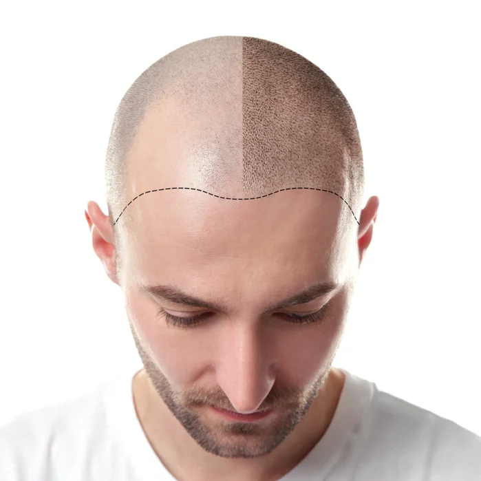 Stem Cell Hair Transplant in Riyadh 3 hair transplant before and after