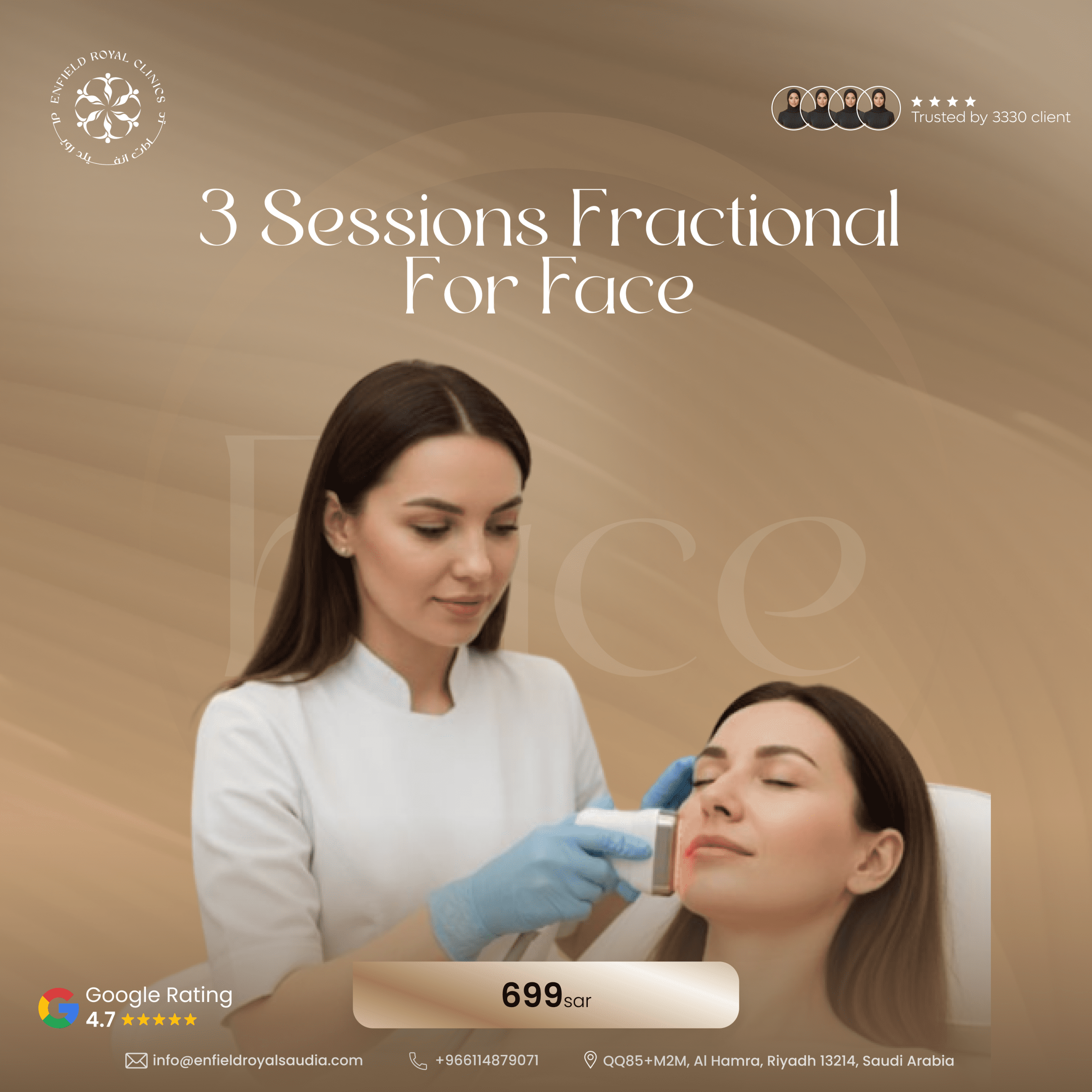 3 sessions fractional for face scaled